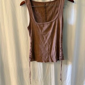 Pilcro Brown Tank Top size S
